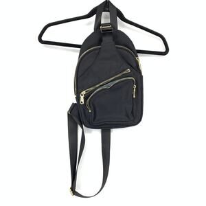 Sol and Selene On The Go Sling Backpack One Size Black Multiple Pockets